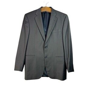 BURBERRY London Blazer Mens Sz 40R 100% Wool USA Woven Sport Coat Preppy Luxury